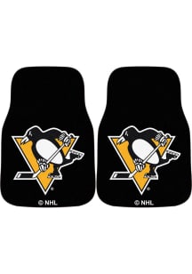 Sports Licensing Solutions Pittsburgh Penguins 2-Piece Carpet Car Mat - Black