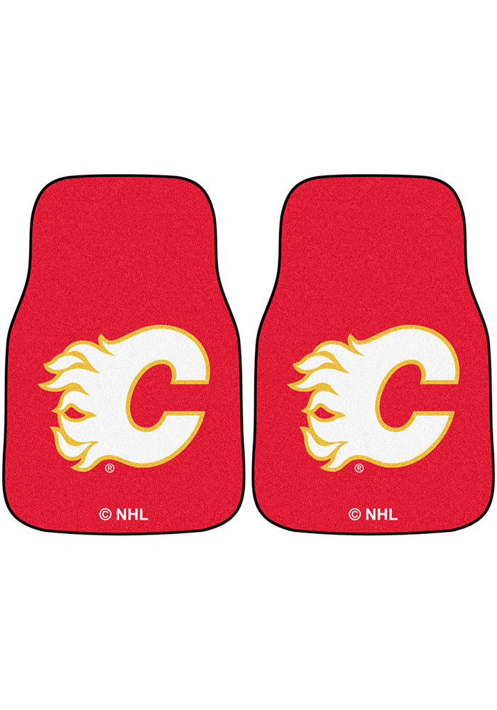Sports Licensing Solutions Calgary Flames 2-Piece Carpet Car Mat - Red