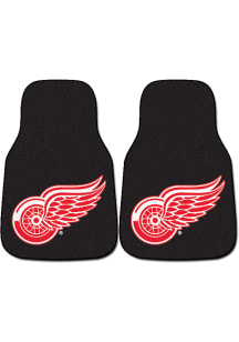 Sports Licensing Solutions Detroit Red Wings 2-Piece Carpet Car Mat - Black
