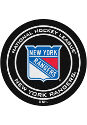 New York Rangers 27` Puck Interior Rug