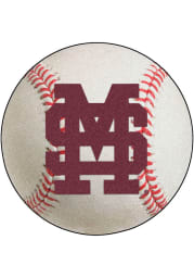 Mississippi State Bulldogs 27` Baseball Interior Rug