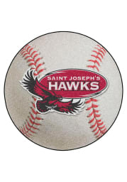 Saint Josephs Hawks 27` Baseball Interior Rug