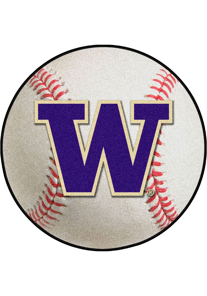Washington Huskies 27` Baseball Interior Rug