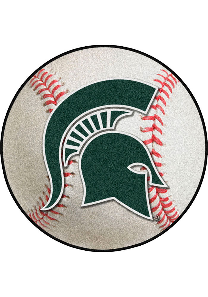Michigan State Spartans 27` Baseball Interior Rug
