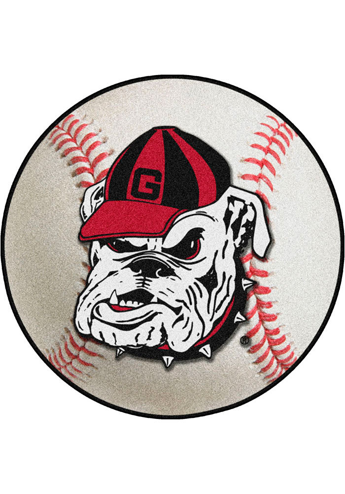 Georgia Bulldogs 27` Baseball Interior Rug