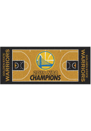 Golden State Warriors 2018 NBA Champions 29.5x54 Large Court Interior Rug
