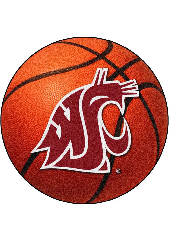 Washington State Cougars 27` Basketball Interior Rug