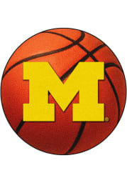 Michigan Wolverines 27` Basketball Interior Rug