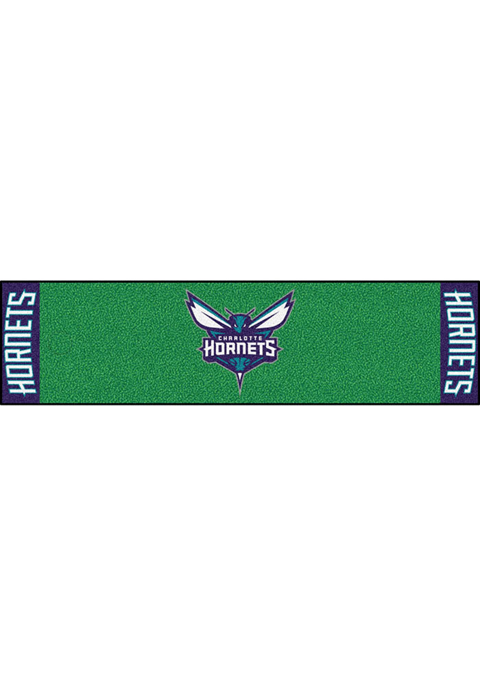 Charlotte Hornets 18x72 Putting Green Runner Interior Rug