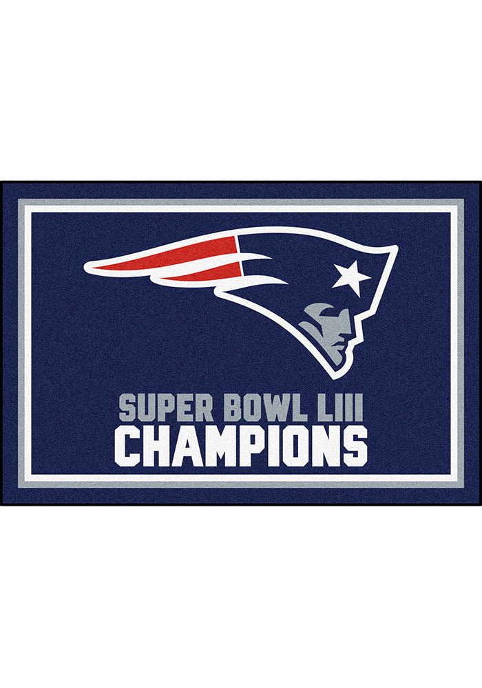 New England Patriots Super Bowl LIII 5x8 Interior Rug