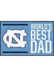 North Carolina Tar Heels Worlds Best Dad 19x30 Starter Interior Rug