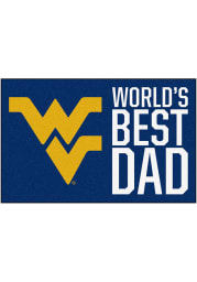 West Virginia Mountaineers Worlds Best Dad 19x30 Starter Interior Rug