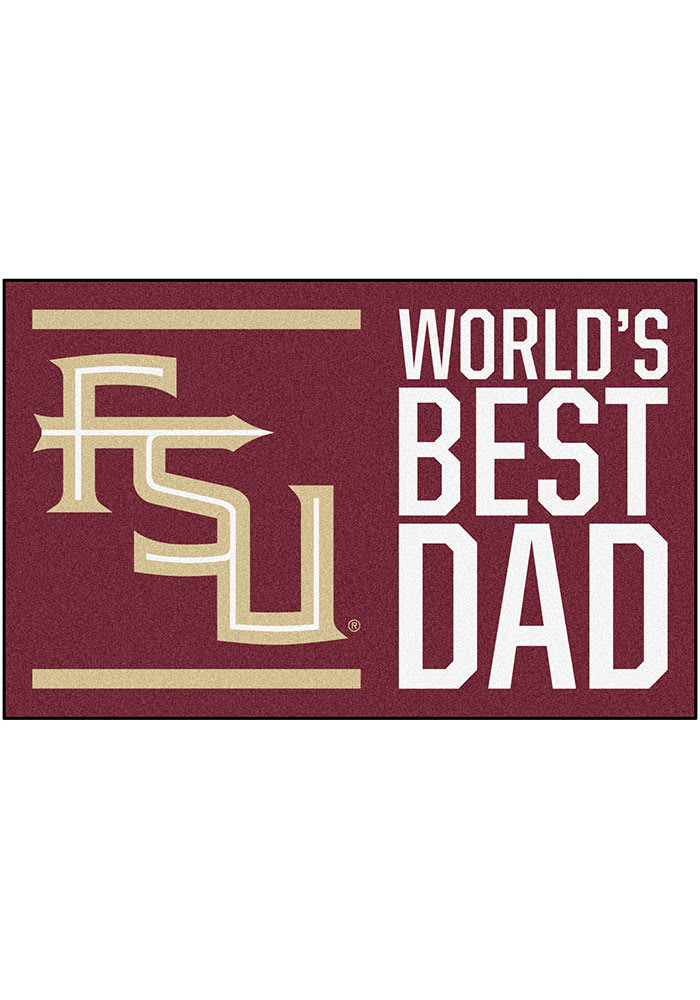 Florida State Seminoles Worlds Best Dad 19x30 Starter Interior Rug