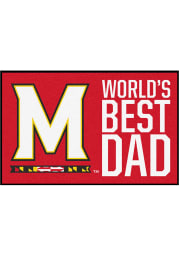 Maryland Terrapins Worlds Best Dad 19x30 Starter Interior Rug
