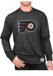 Original Retro Brand Philadelphia Flyers Black Mock Twist Long Sleeve Fashion T Shirt