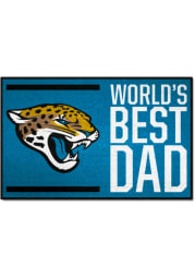 Jacksonville Jaguars Worlds Best Dad 19x30 Starter Interior Rug