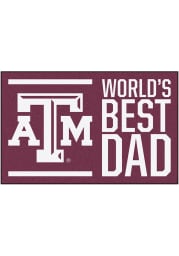 Texas A&M Aggies Worlds Best Dad 19x30 Starter Interior Rug