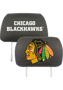 Sports Licensing Solutions Chicago Blackhawks 10x13 Head Rest Auto Head Rest Cover - Black