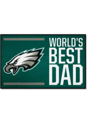 Philadelphia Eagles Worlds Best Dad 19x30 Starter Interior Rug