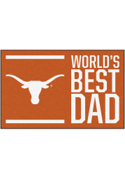Texas Longhorns Worlds Best Dad 19x30 Starter Interior Rug