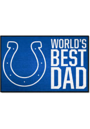 Indianapolis Colts Worlds Best Dad 19x30 Starter Interior Rug