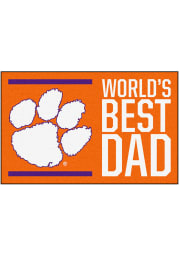 Clemson Tigers Worlds Best Dad 19x30 Starter Interior Rug
