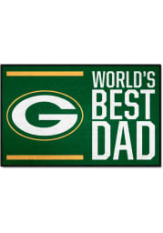 Green Bay Packers Worlds Best Dad 19x30 Starter Interior Rug