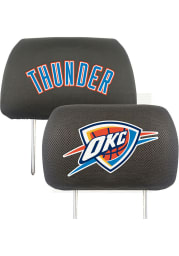 Sports Licensing Solutions Oklahoma City Thunder 10x13 Head Rest Auto Head Rest Cover - Black