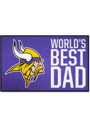 Minnesota Vikings Worlds Best Dad 19x30 Starter Interior Rug