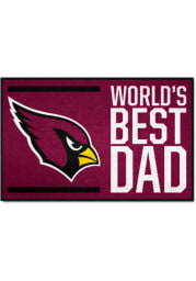 Arizona Cardinals Worlds Best Dad 19x30 Starter Interior Rug