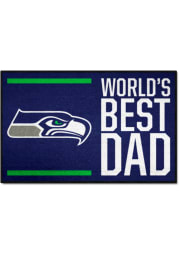Seattle Seahawks Worlds Best Dad 19x30 Starter Interior Rug