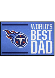 Tennessee Titans Worlds Best Dad 19x30 Starter Interior Rug