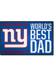 New York Giants Worlds Best Dad 19x30 Starter Interior Rug