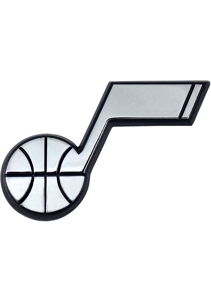 Sports Licensing Solutions Utah Jazz Chrome Car Emblem - Grey