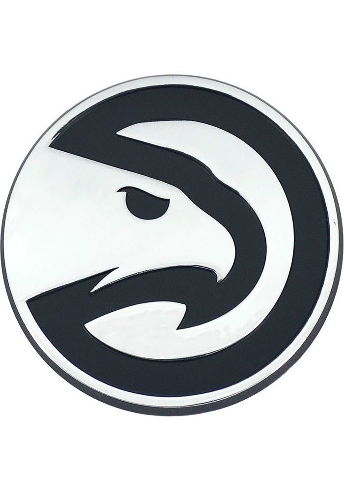 Sports Licensing Solutions Atlanta Hawks Chrome Car Emblem - Grey