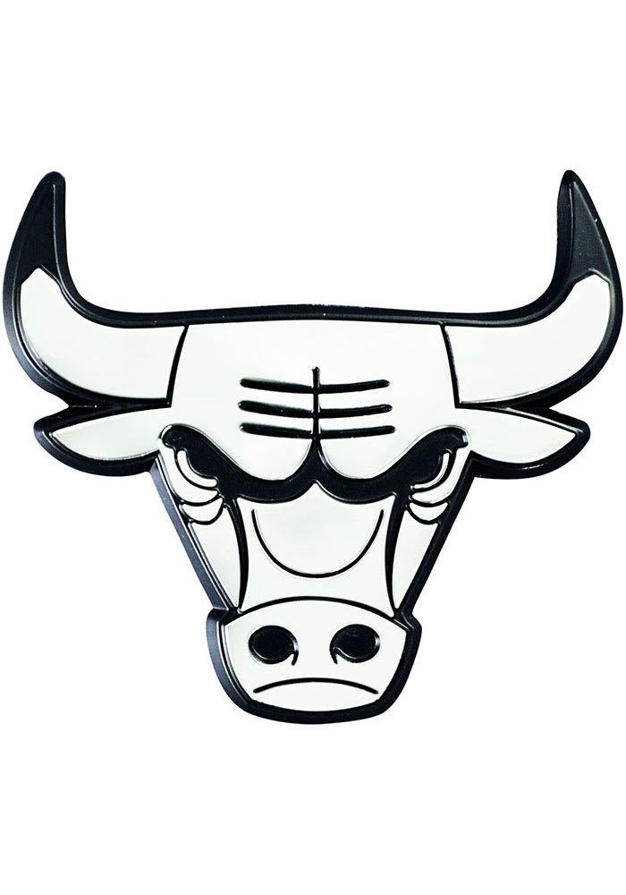 Sports Licensing Solutions Chicago Bulls Chrome Car Emblem - Grey