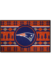New England Patriots 19x30 Holiday Sweater Starter Interior Rug
