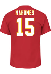 Patrick Mahomes Kansas City Chiefs Red Name and Number Short Sleeve Player T Shirt