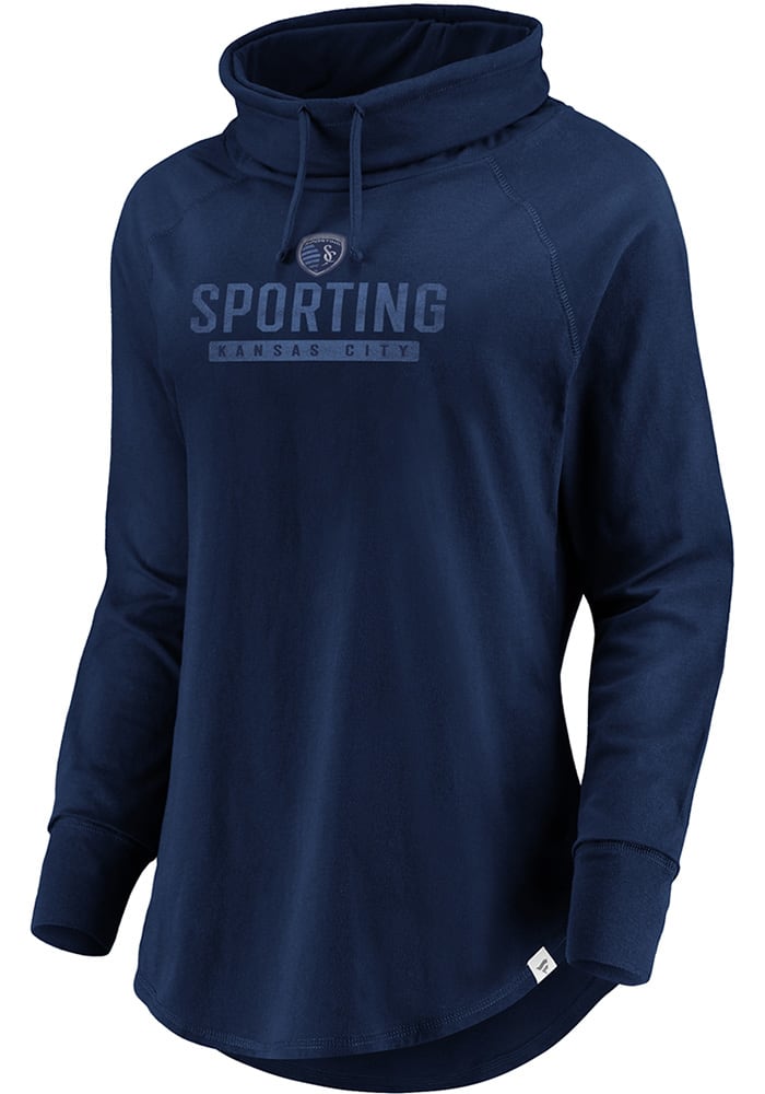 Sporting Kansas City Womens Navy Blue Be A Pro Crew Sweatshirt