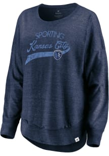 Sporting Kansas City Womens Navy Blue Amaze LS Tee