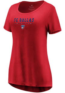 FC Dallas Womens Red Over Everything Short Sleeve T-Shirt