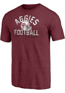 Texas A&amp;M Aggies Maroon Football Elite Offense Short Sleeve Fashion T Shirt