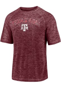 Texas A&amp;M Aggies Maroon Striated Regulation Short Sleeve T Shirt