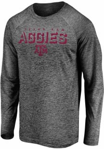 Texas A&amp;M Aggies Grey Striated Indisputable Favorite Long Sleeve T-Shirt