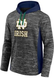 Notre Dame Fighting Irish Mens Charcoal Chiller Fleece Hood