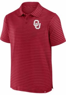 Oklahoma Sooners Mens Cardinal Victory Calls Short Sleeve Polo