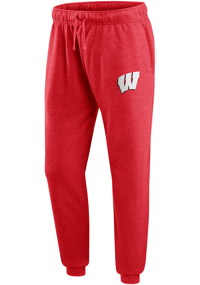 Wisconsin Badgers Mens Red Primary Jogger Sweatpants