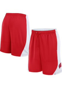 Mens Red Wisconsin Badgers Strength Unleashed Shorts