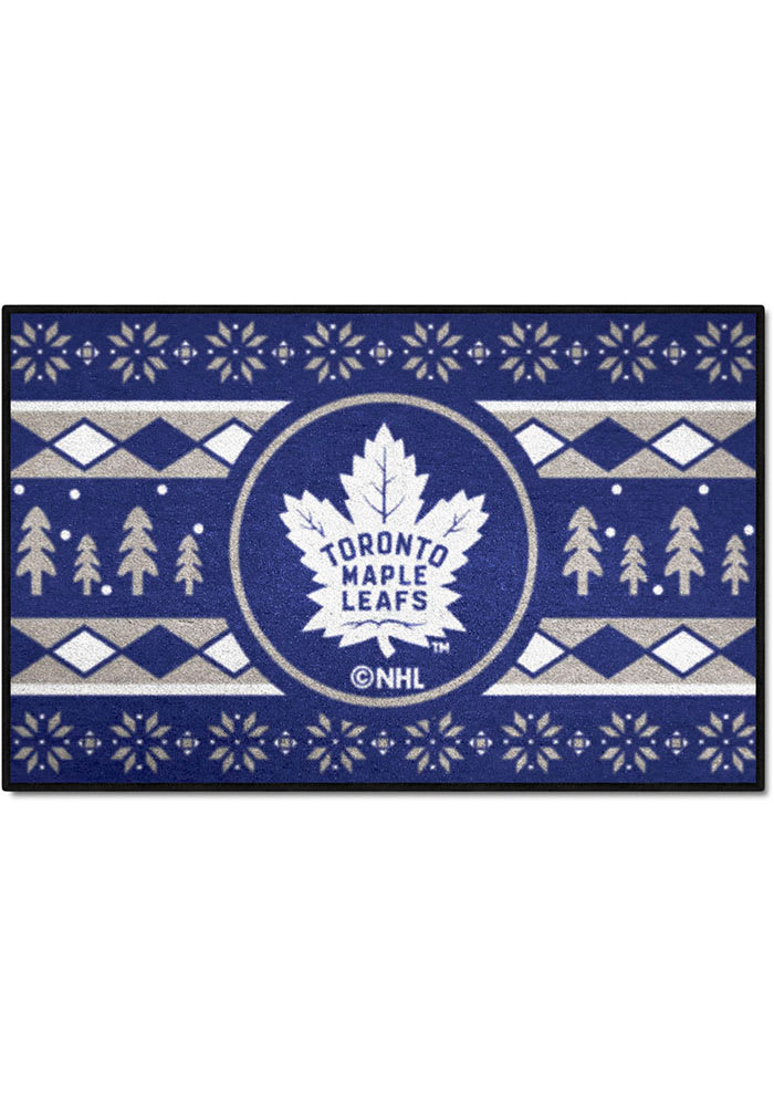 Toronto Maple Leafs 19x30 Holiday Sweater Starter Interior Rug