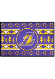 Los Angeles Lakers 19x30 Holiday Sweater Starter Interior Rug